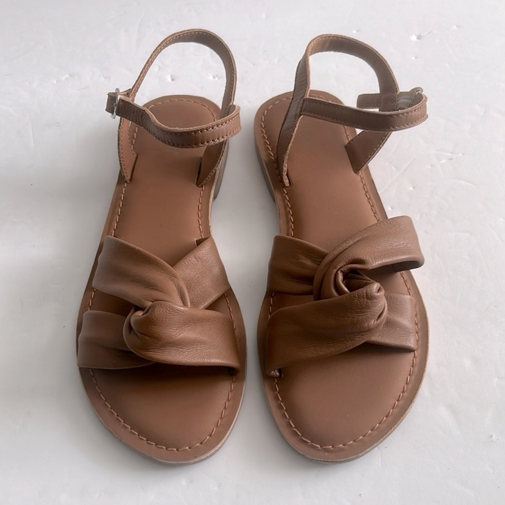 CREVO $80 Shoes Women’s Lark Leather Sandals Chestnut Size 5.5 NWT - Picture 7 of 8
